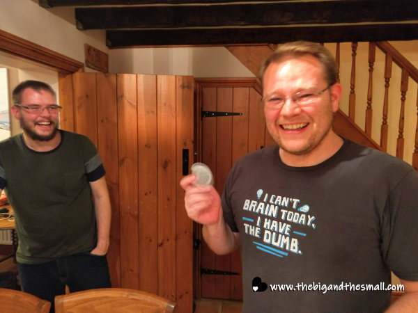 Joel and Steve with tea bag present.png